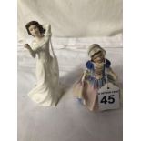 2 ROYAL DOULTON FIGURES-DINKY DO HN 1678 & WITH LOVE HN3393