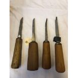 BOX 4 MORTICE CHISELS