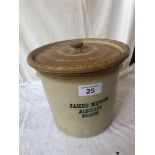 STONEWARE CROCK J MUTCH ELGIN (AF)