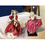 2 ROYAL DOULTON FIGURES DELIGHT & TOP O THE HILL HN1772 & 1834