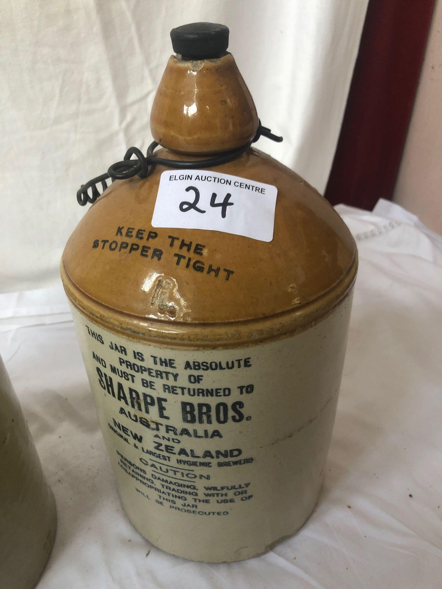 3 STONEWARE JARS-SHARPE BROS AUSTRALIA / NZ (AF) - Image 7 of 8