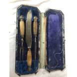 WHEATLEY BROS SHEFFIELD CARVING SET (AF)