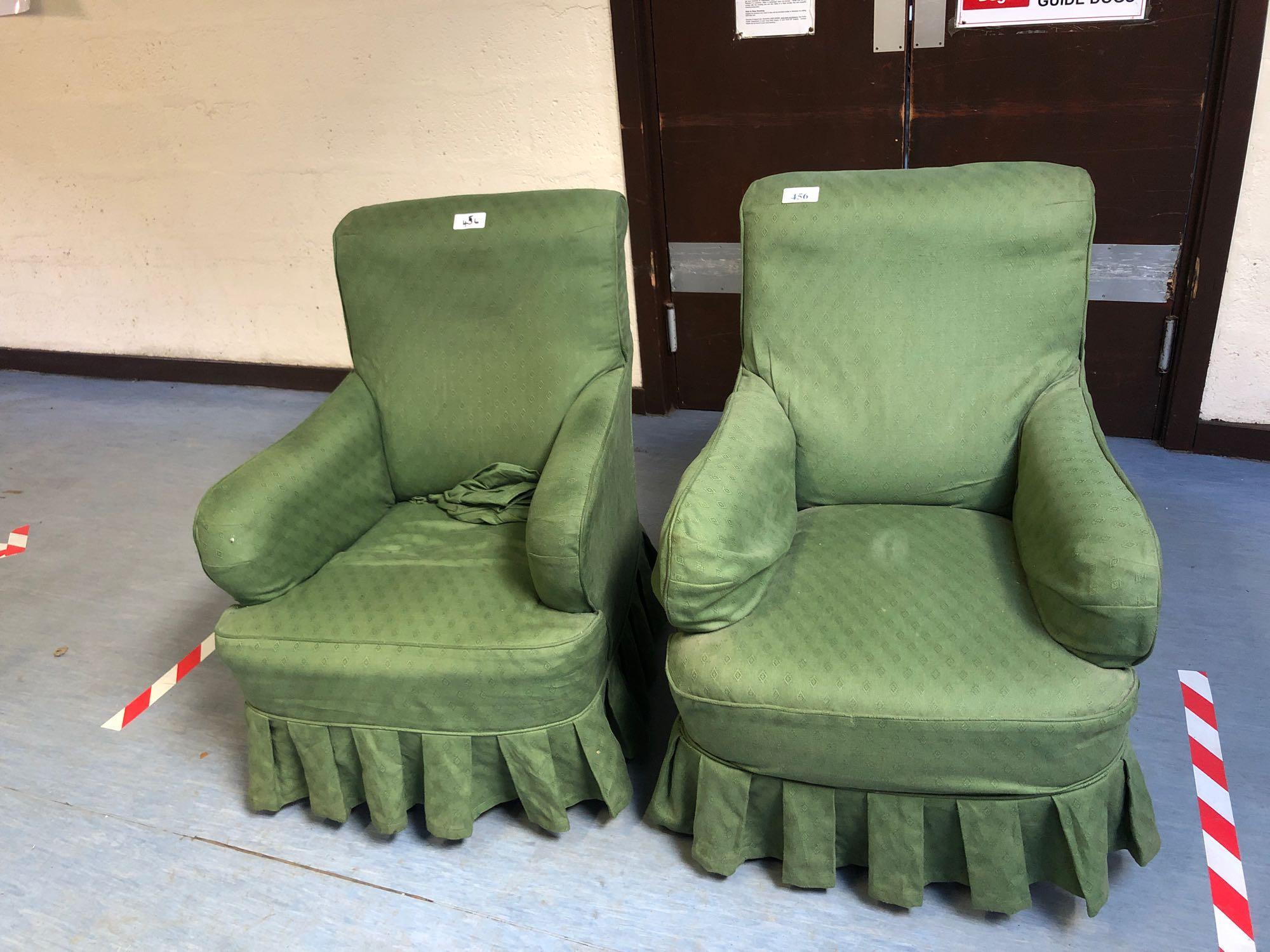 PAIR EASY CHAIRS