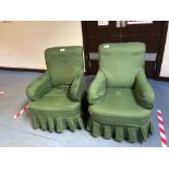 PAIR EASY CHAIRS