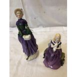 2 ROYAL DOULTON FIGURINES FLORENCE 2745 AFFECTION 2236