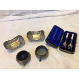 BOX SILVER & PLATED WARE (AF)