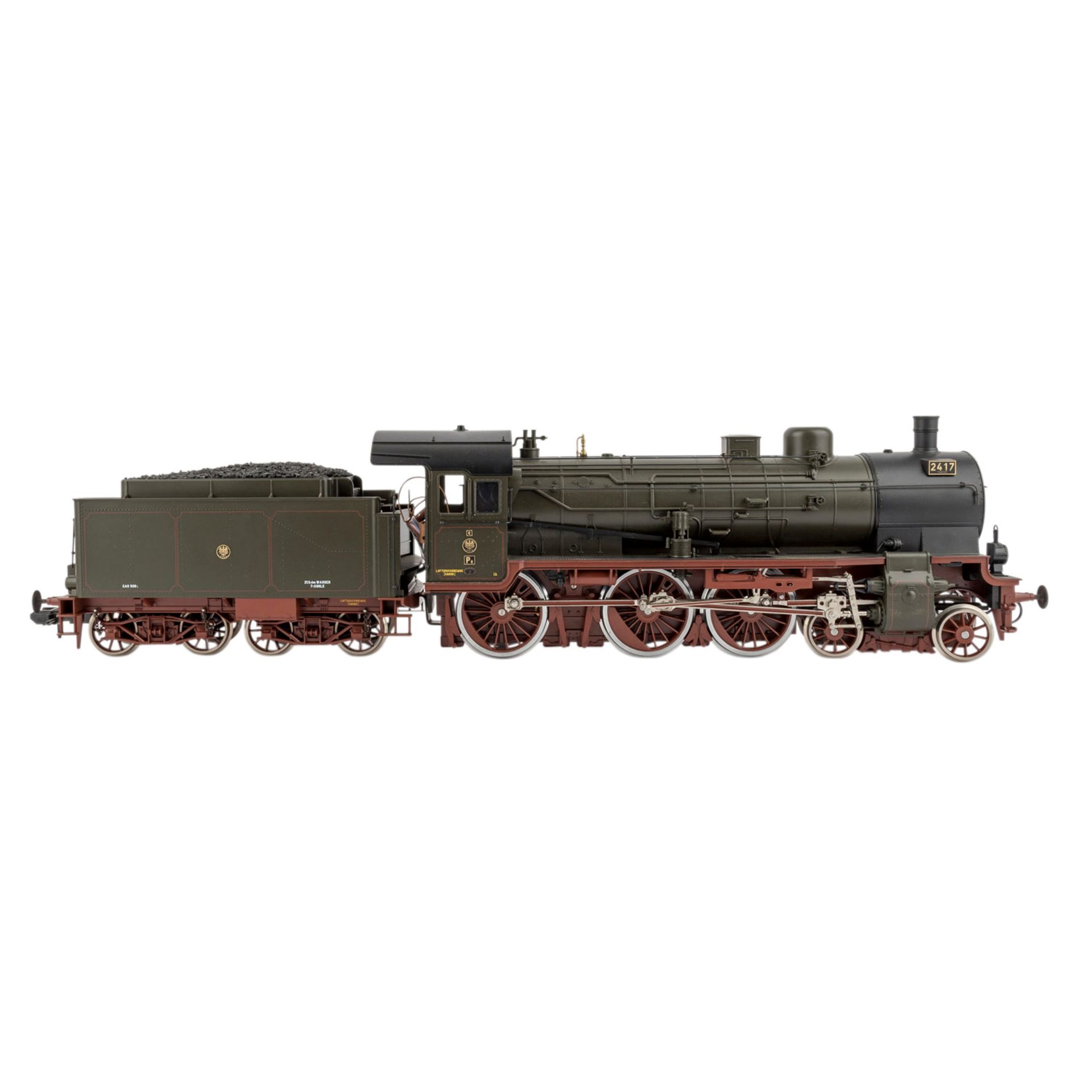 MÄRKLIN preußische Schlepptenderlok 5796, Spur 1,BR P 8 der KPEV, BN 2417 mit Kohletender, im - Bild 2 aus 3