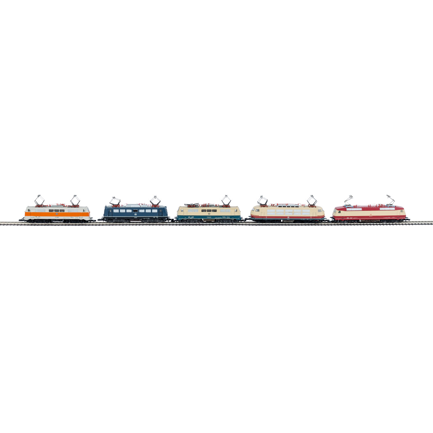 MÄRKLIN mini-club 5tlg. Konvolut E-Loks, Spur Z,bestehend aus BN 111 136-8, BN 110 226-8, BN 111