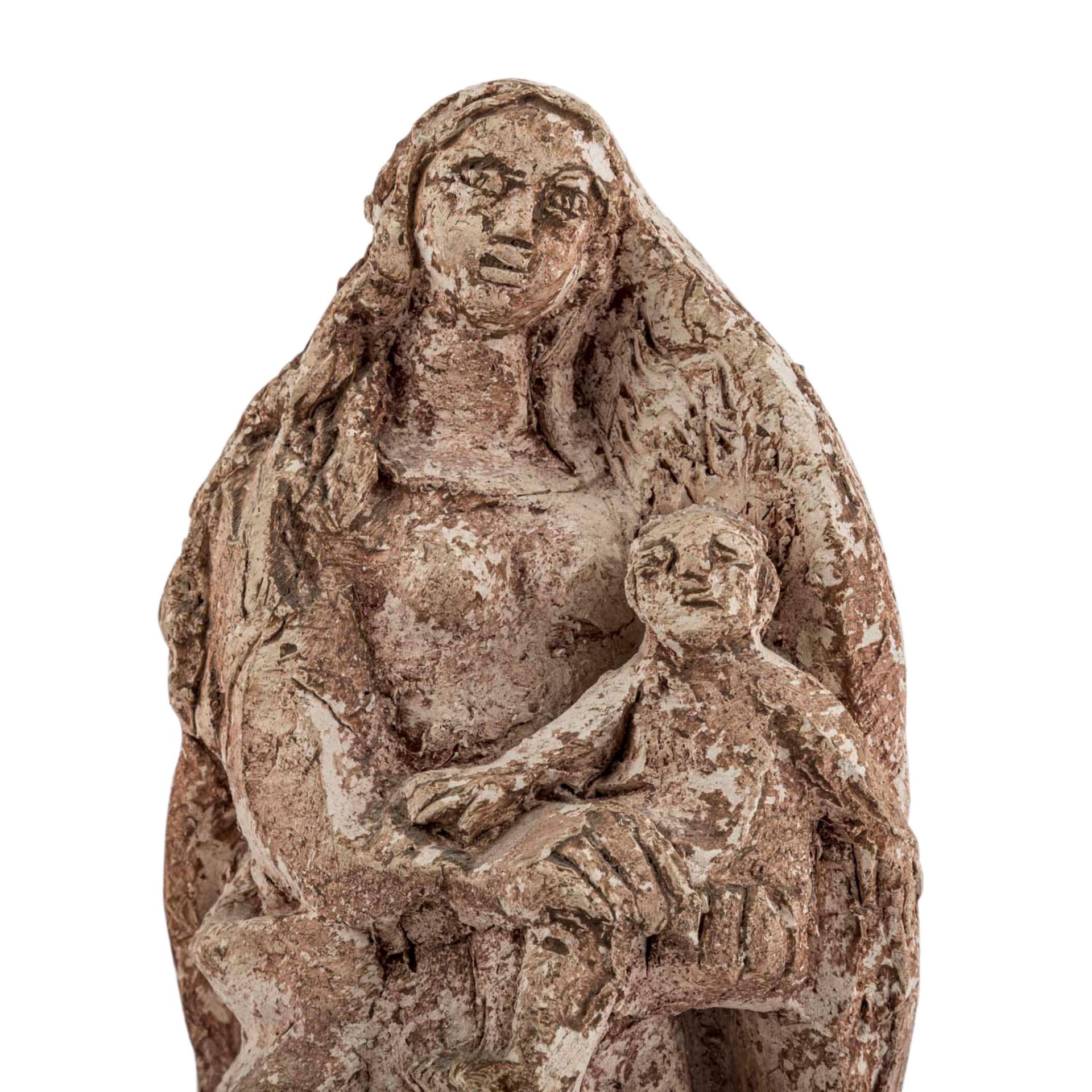 MONOGRAMMIST PmW (?; Bildhauer/in 20. Jh., wohl Schwäbisch Gmünd), "Madonna mit Kind",keramische - Image 5 of 6