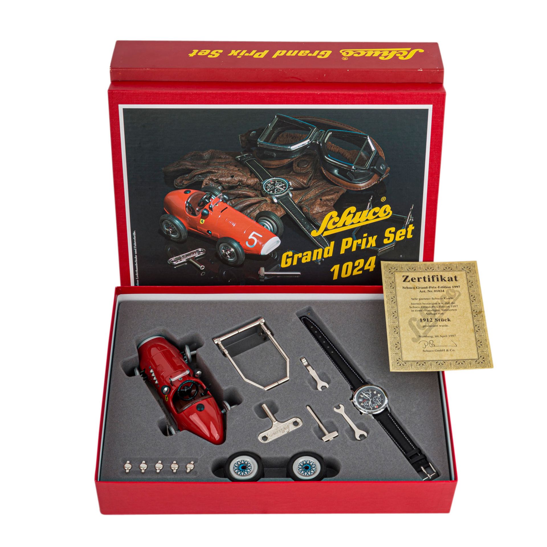 SCHUCO Grand Prix Set 1024,limitierte Auflage von 1912 Stück, Edition 1997, Rennwagen 1070 mit