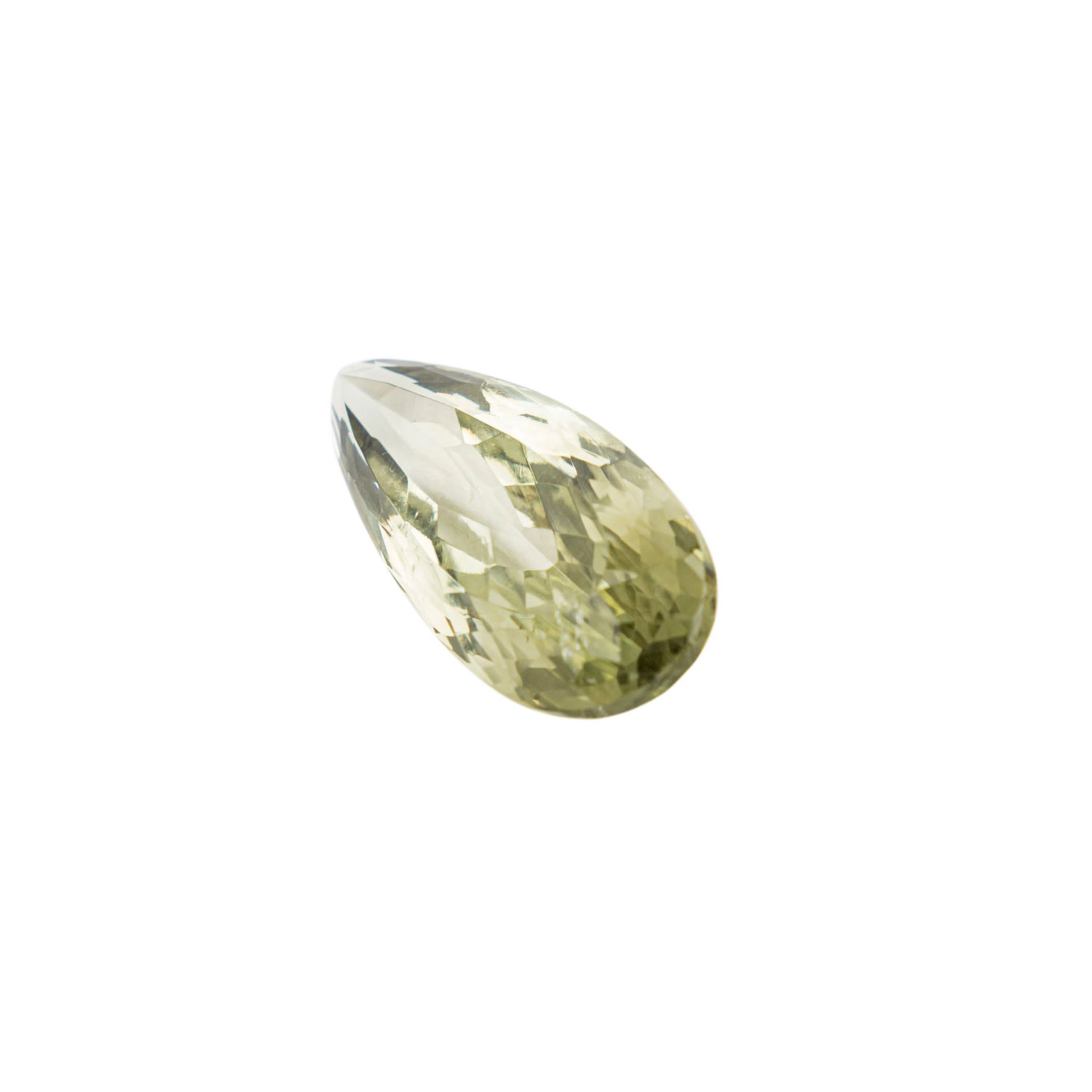 Loser Prasiolit, 37,1 ct. (grüner Amethyst),< - Bild 2 aus 3