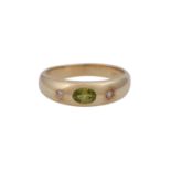 Ring mit Peridot und 2 Brillanten