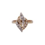 Ring mit Brillanten zus. ca. 0,24 ct,