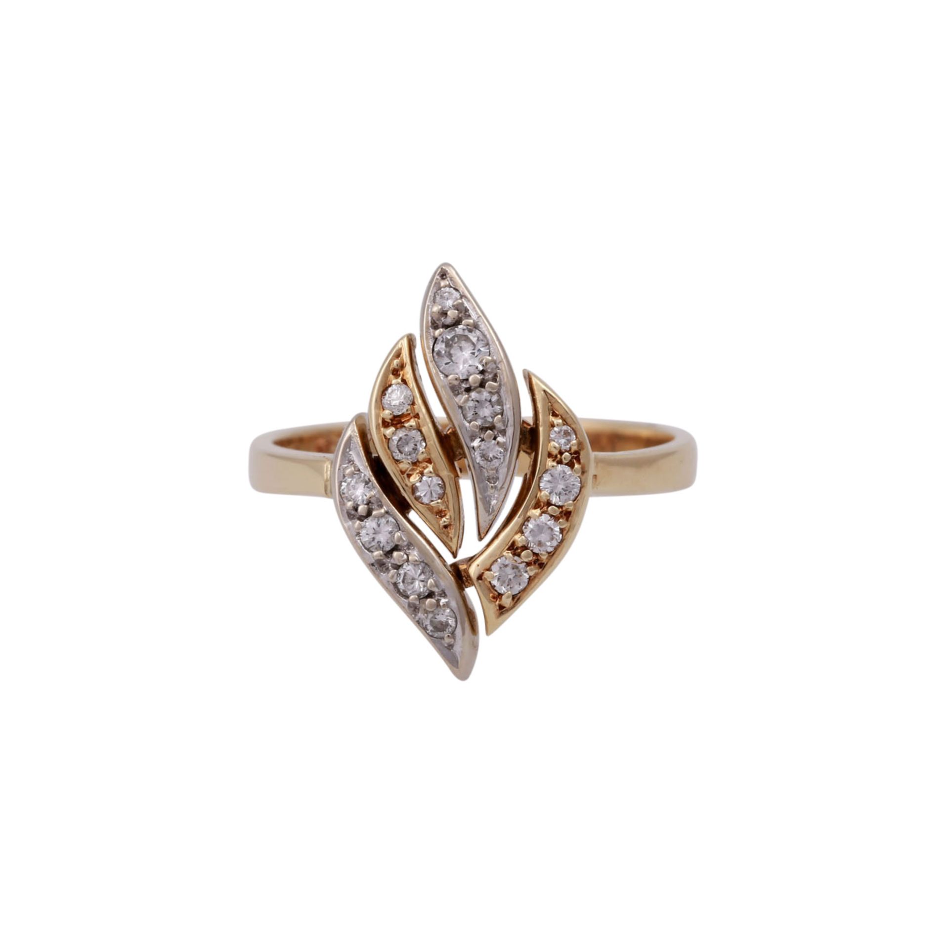 Ring mit Brillanten zus. ca. 0,24 ct,