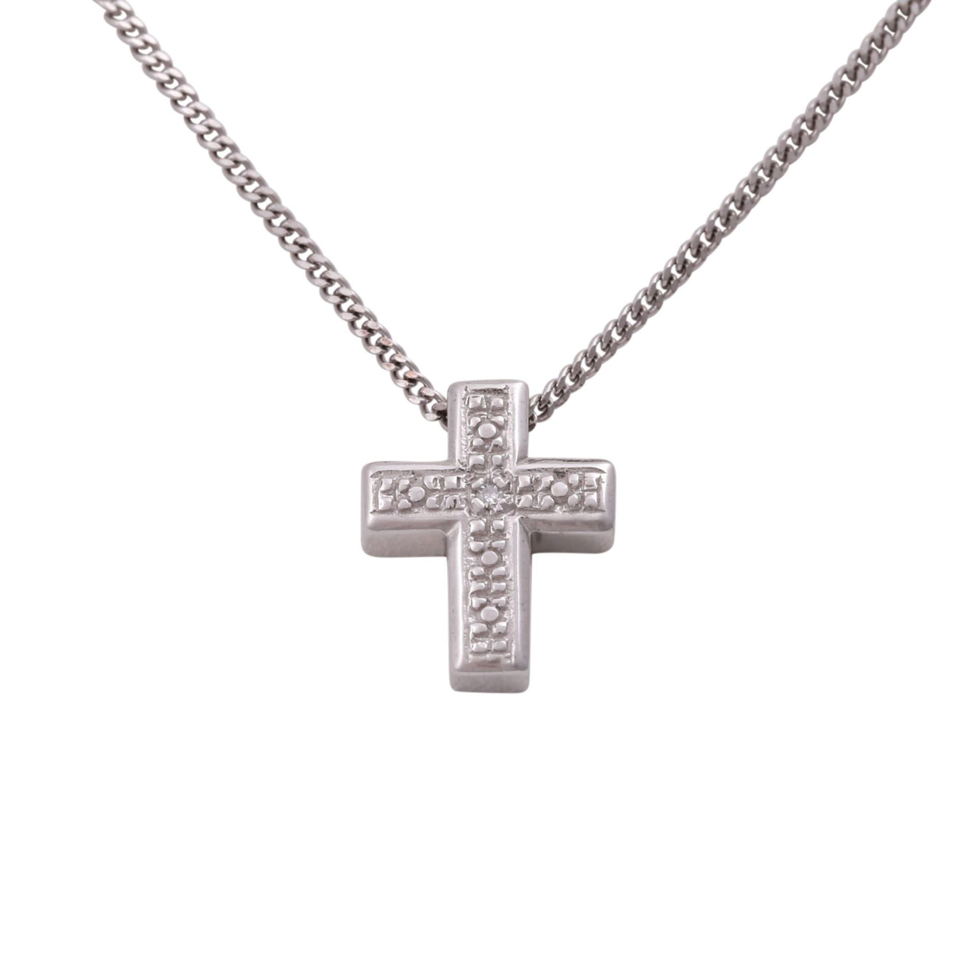 Kleines Kreuz mit Diamant