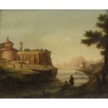 KLENGEL, JOHANN CHRISTIAN (Kesselsdorf bei Dresden 1751-1824 Dresden), "Kirche am Fluss",