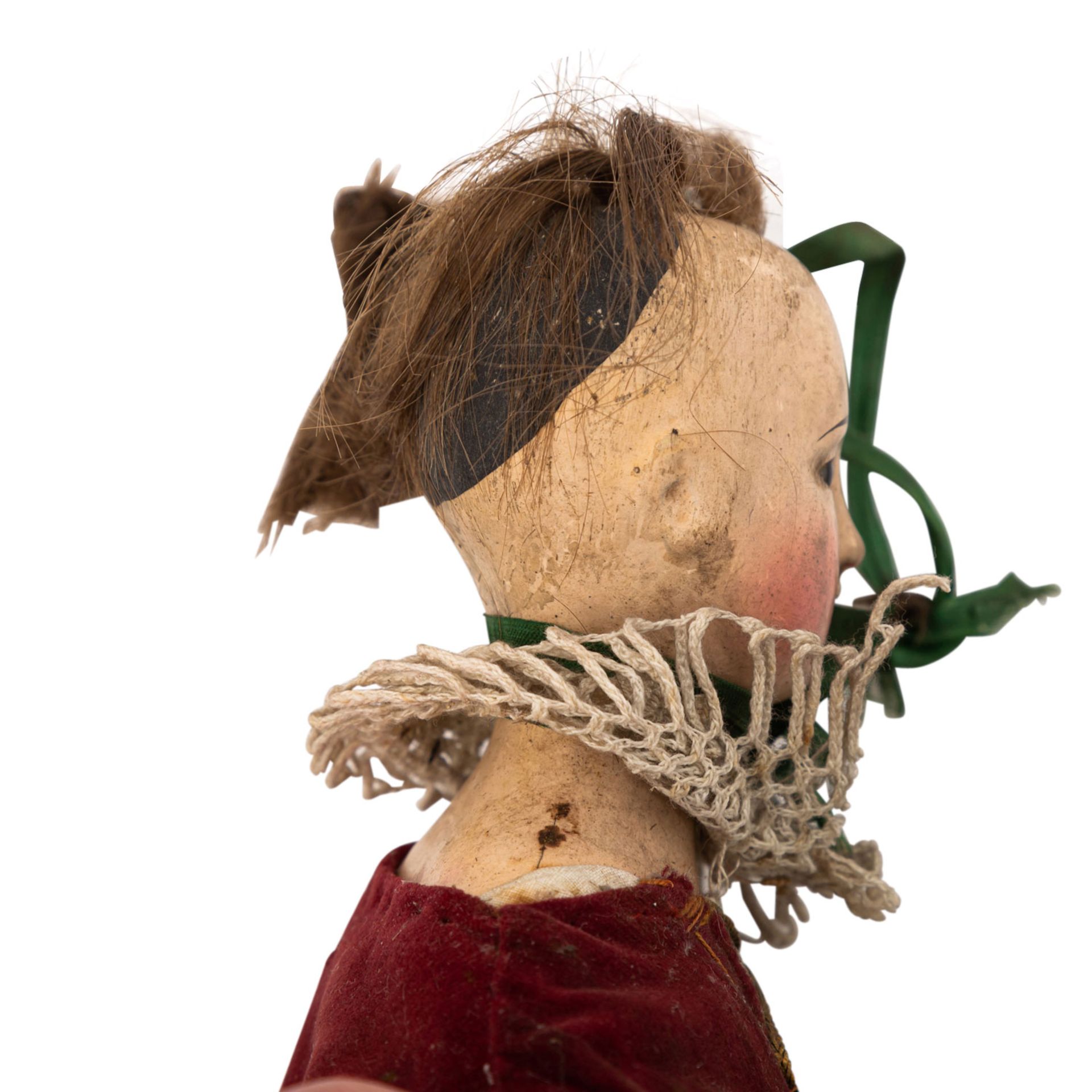 DEUTSCH Papiermaché-Puppe, 1. H. 19. Jh.< - Image 3 of 5