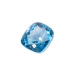 Loser Blautopas, 148,35 ct.,