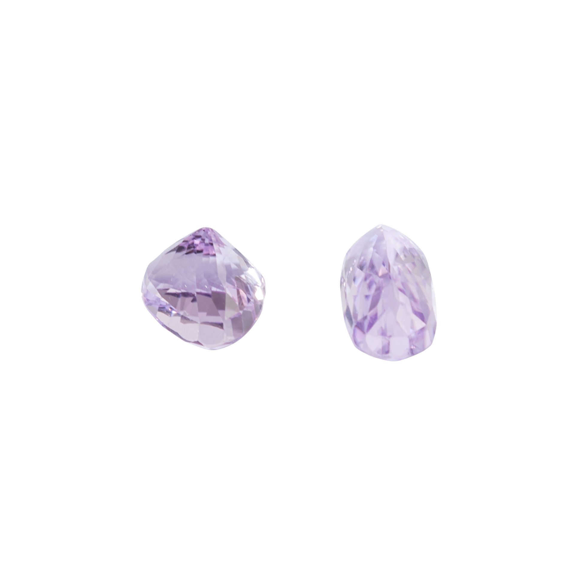 2 lose Kunzite. 25,61 ct. total, sehr farbintensiv, - Bild 3 aus 3