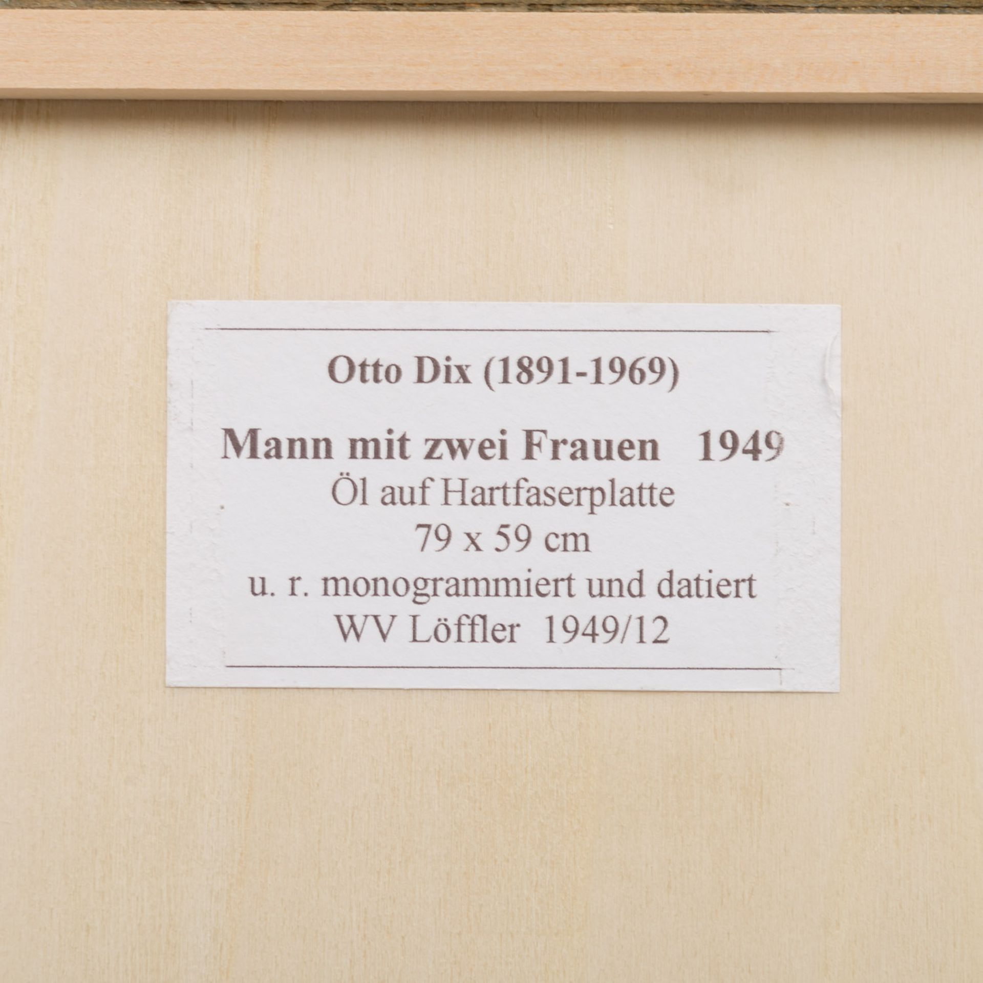 DIX, OTTO (Gera-Untermhaus 1891-1969 Singen am Hohentwiel), „Mann und zwei Frauen“,<br - Image 8 of 8