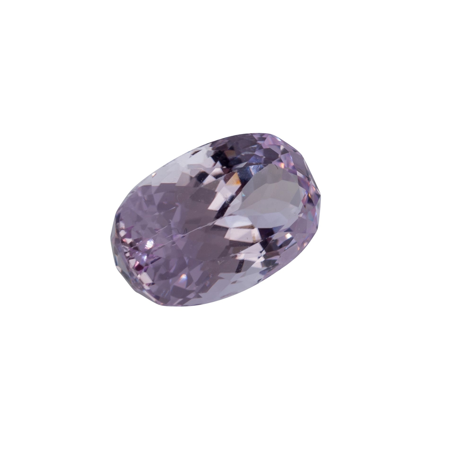 Loser Kunzit, 17,72 ct.,20,5x11,5x10mm, intensives Pink, oval facetiert. Loose kunzite, 17.72 ct., - Bild 2 aus 4