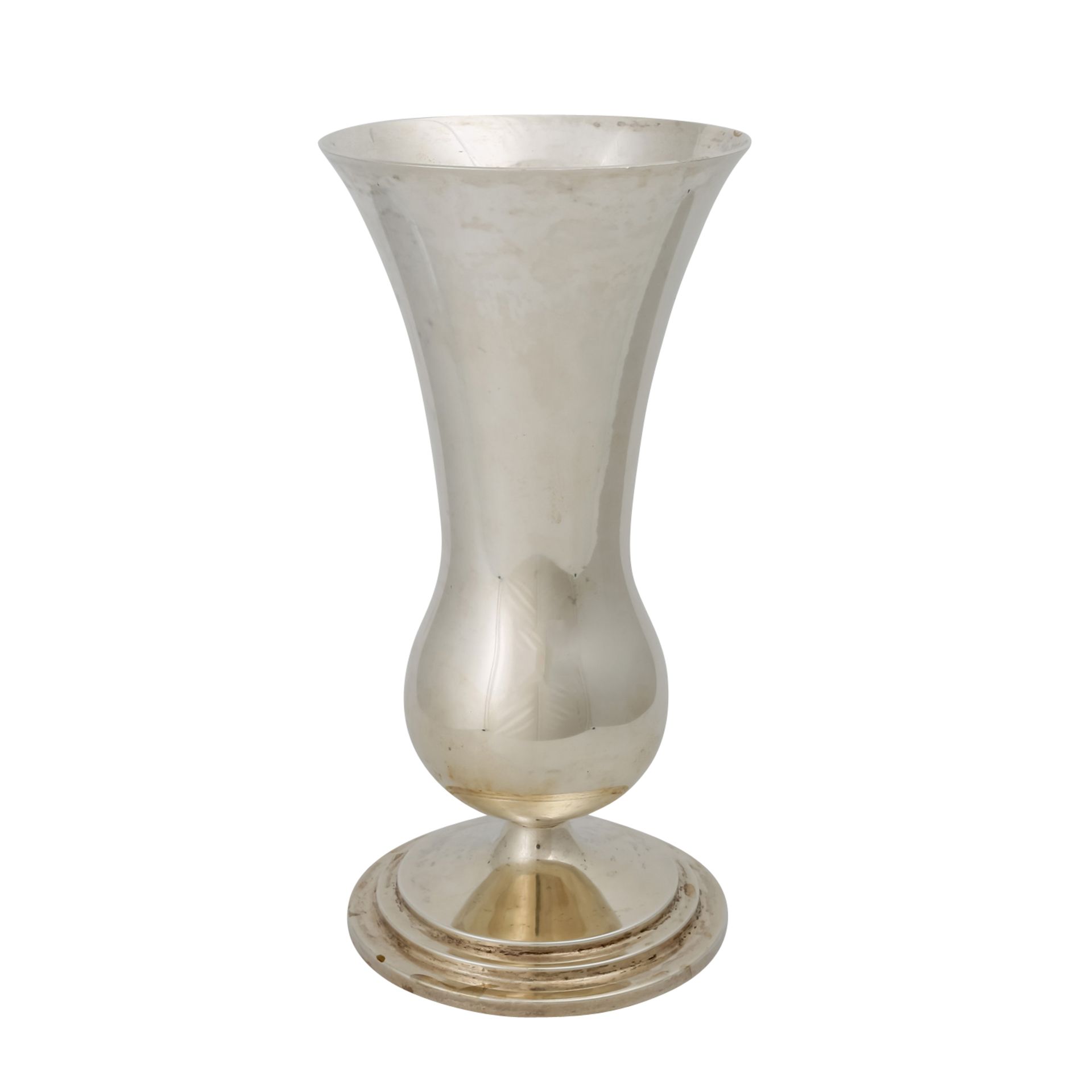 WILKENS & SÖHNE Vase, 20. Jh.runder Stand, getreppt, balusterartige Form, Marken: MZ, Halbmond,