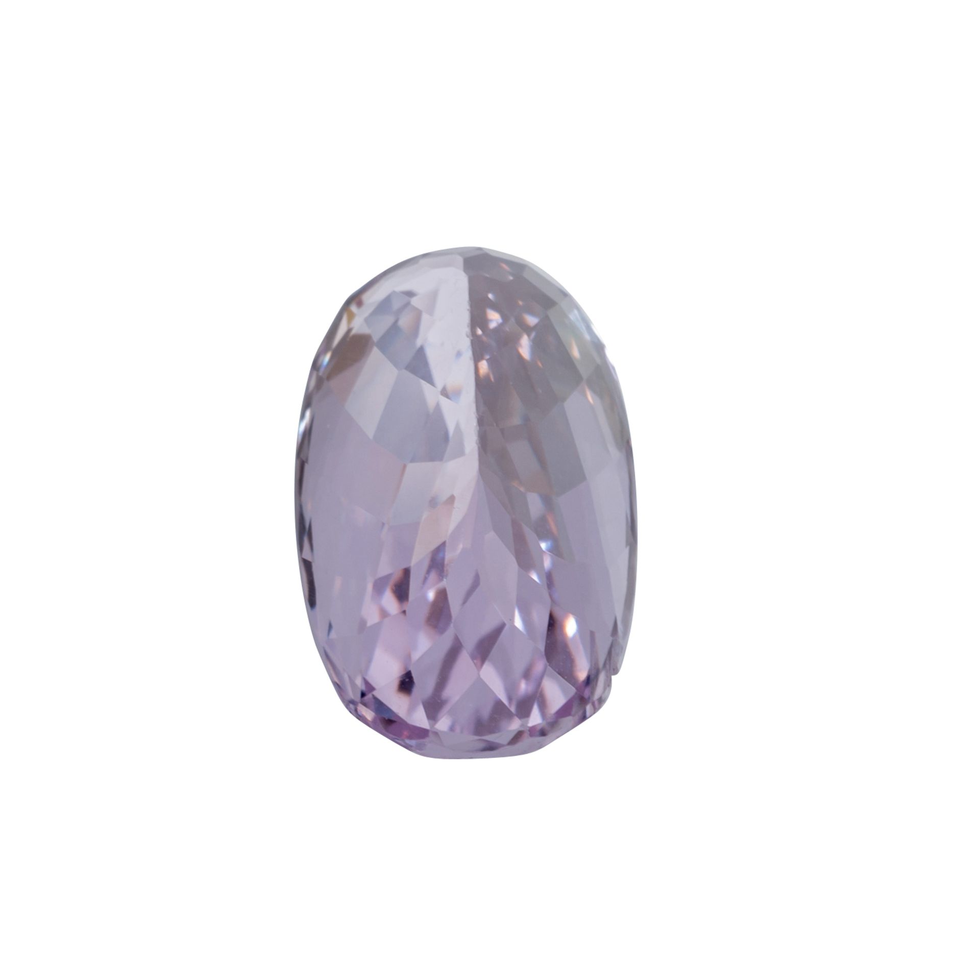 Loser Kunzit, 17,72 ct.,20,5x11,5x10mm, intensives Pink, oval facetiert. Loose kunzite, 17.72 ct., - Bild 4 aus 4