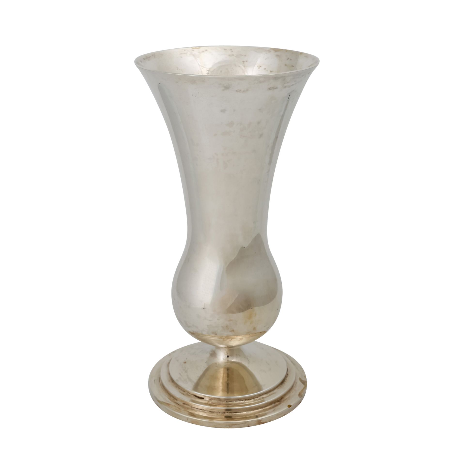 WILKENS & SÖHNE Vase, 20. Jh.runder Stand, getreppt, balusterartige Form, Marken: MZ, Halbmond, - Bild 2 aus 5