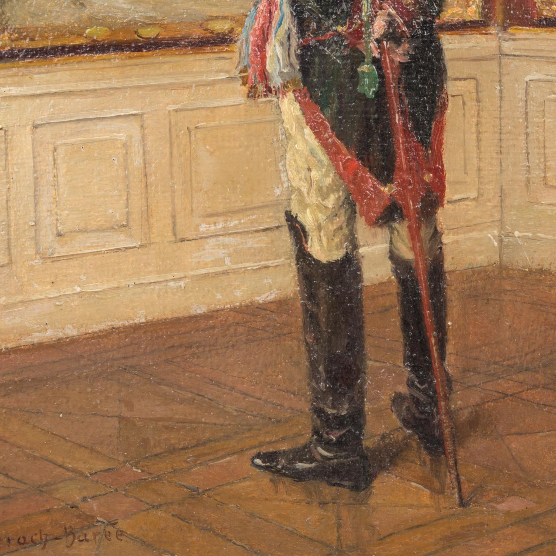 BACHRACH-BARÉE, EMMANUEL (1863-1943) "Der Museumsbesuch" - Image 4 of 6