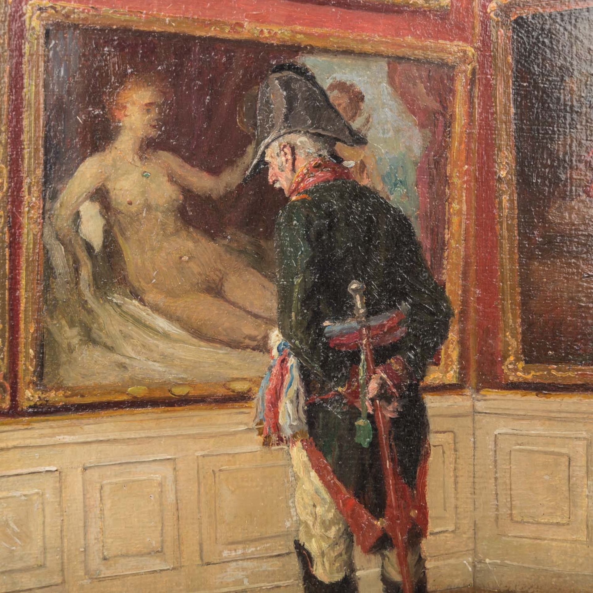 BACHRACH-BARÉE, EMMANUEL (1863-1943) "Der Museumsbesuch" - Image 3 of 6