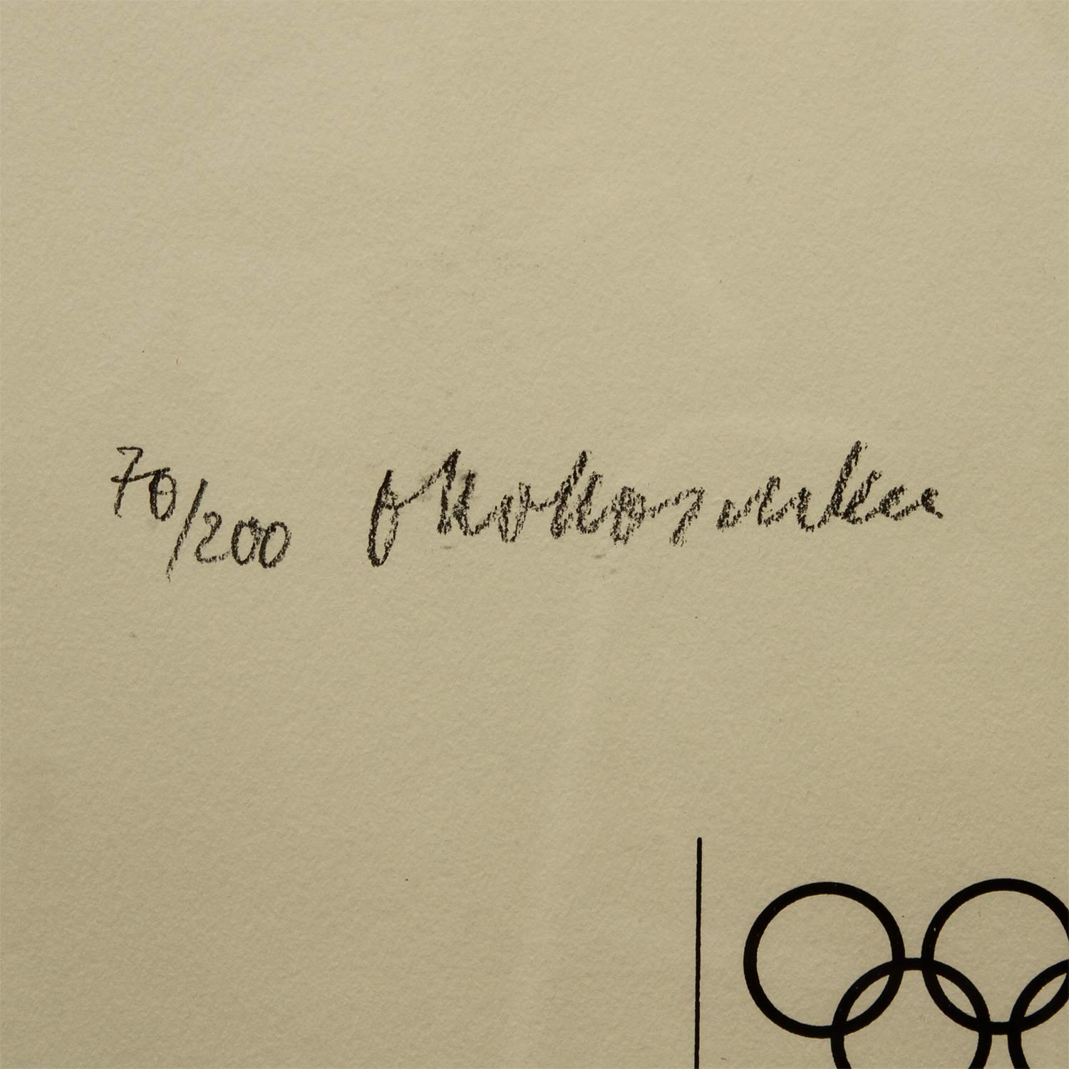 KOKOSCHKA, OSKAR (1886-1980), Plakat "Olympische Spiele München 1972", - Image 3 of 5