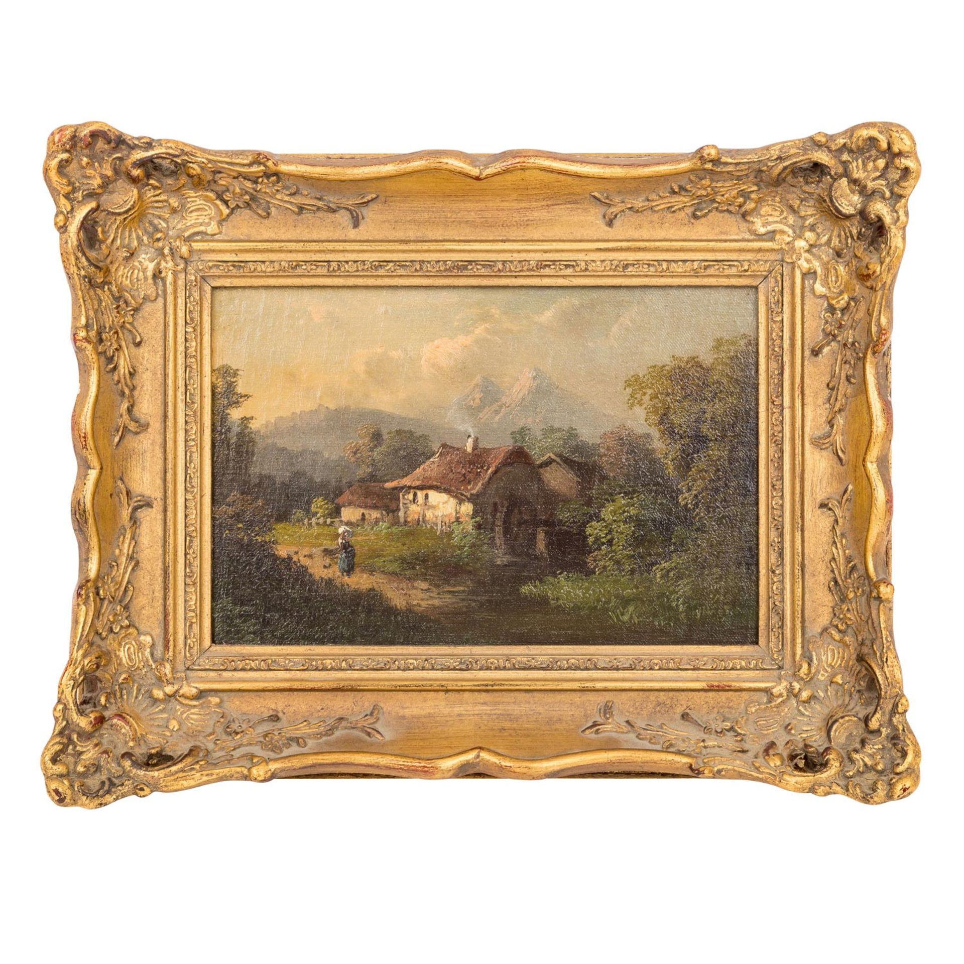 HAMPE, Guido, ATTRIBUIERT / UMKREIS (G.H.: 1839-1902), "Mühle bei Berchtesgaden", - Bild 2 aus 5