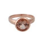 Ring mit rund facettiertem Morganit,