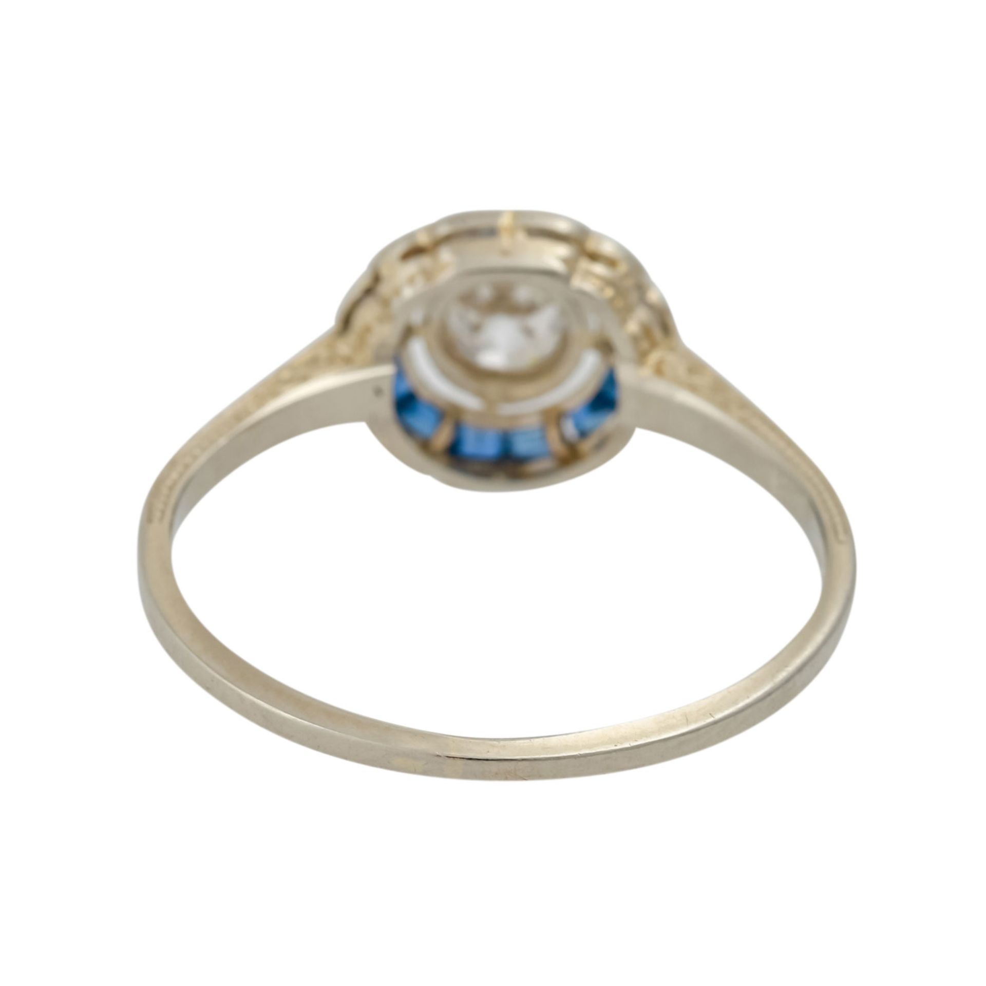 Ring mit Diamant von ca. 0,2 ct, - Bild 4 aus 4