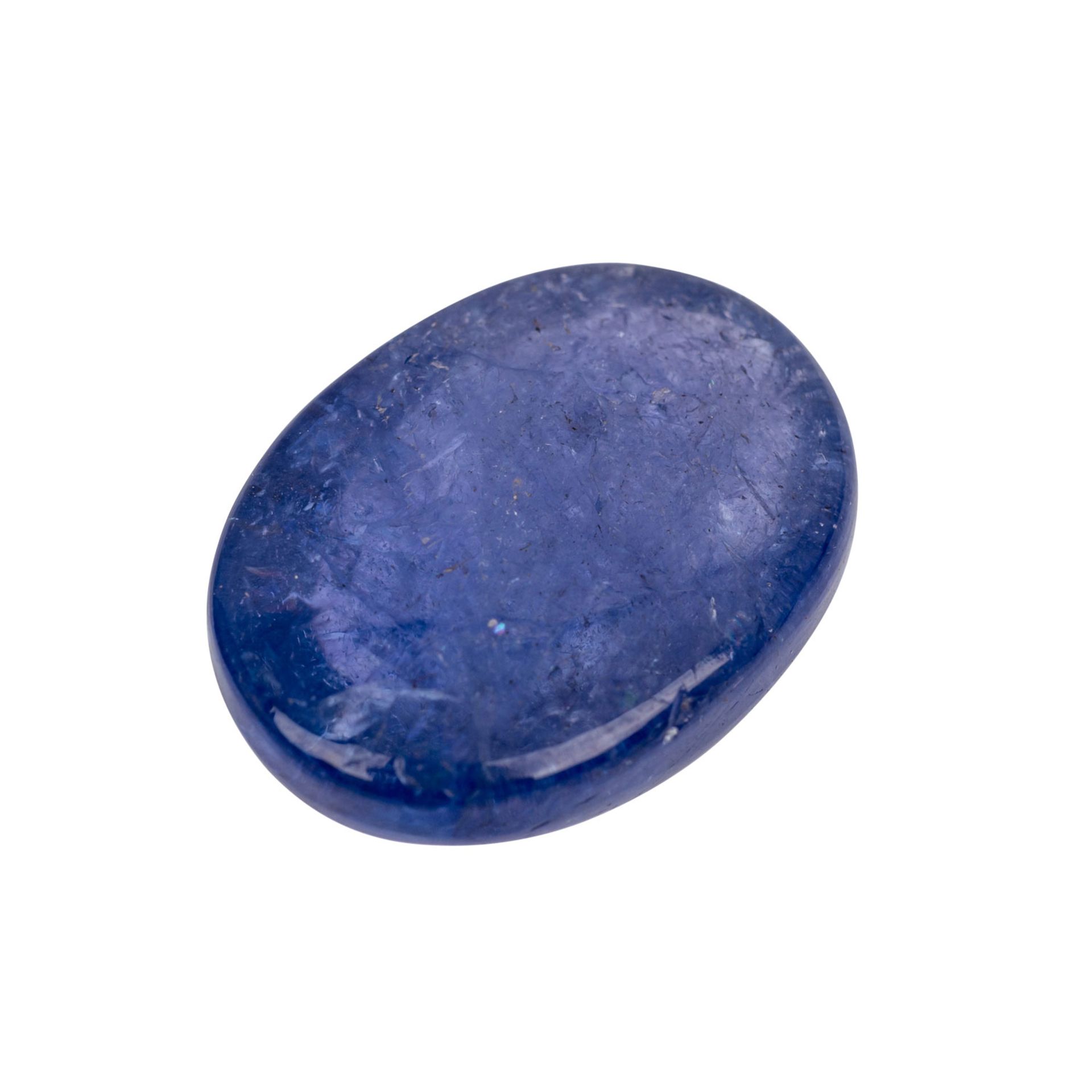 Loses Tansanit Cabochon, ca. 20,73 ct., - Bild 3 aus 3