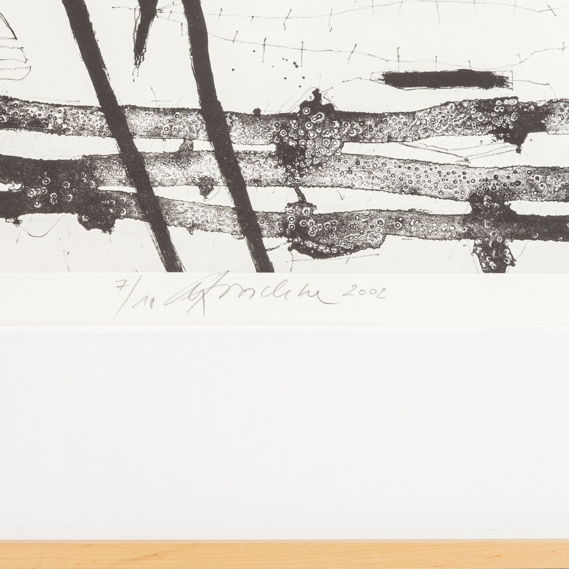 TROSCHKE, WOLFGANG (geb. 1947), "Abstrakte Komposition", - Bild 3 aus 4