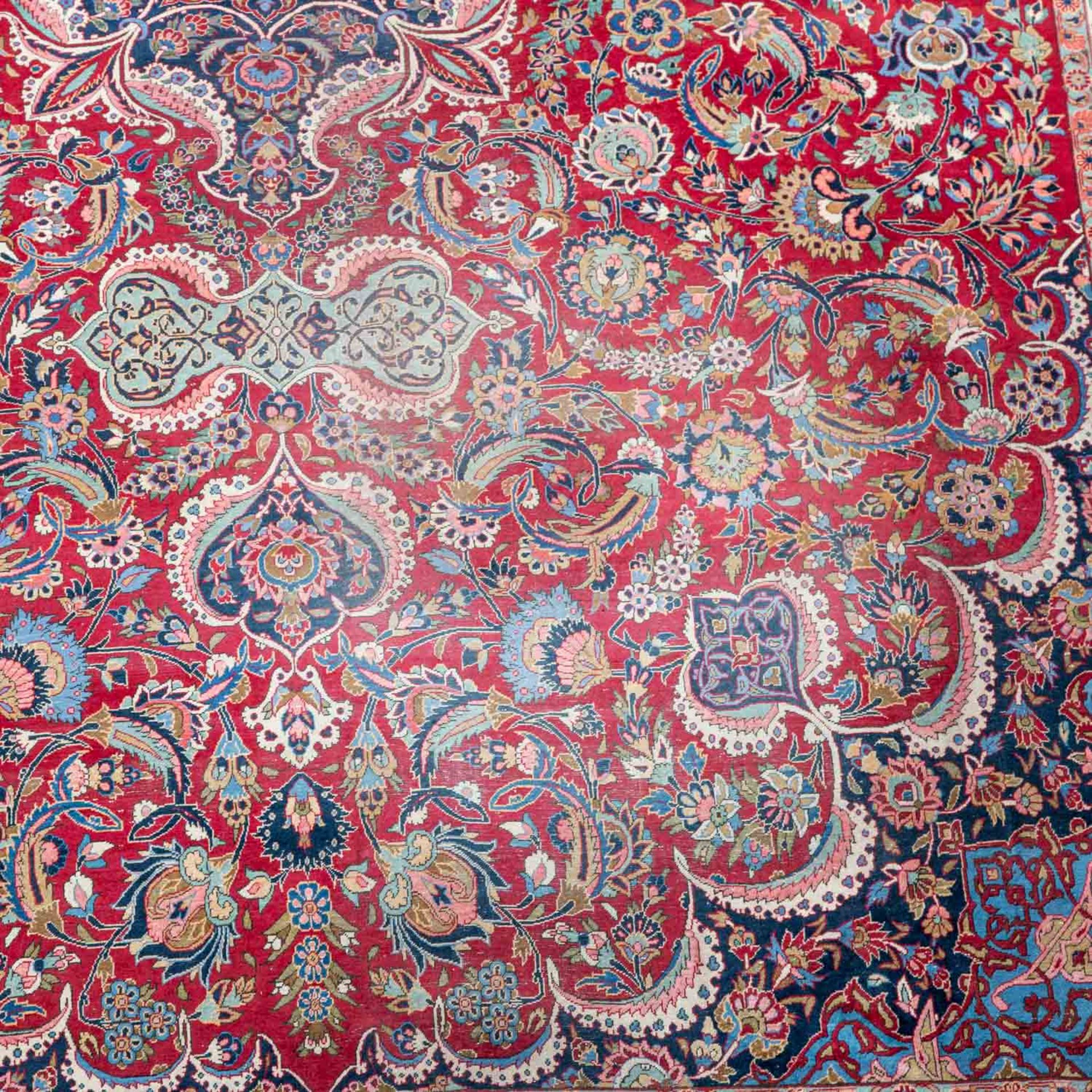 Orientteppich. KESHAN/PERSIEN, um 1900, 420x310 cm. - Bild 3 aus 5
