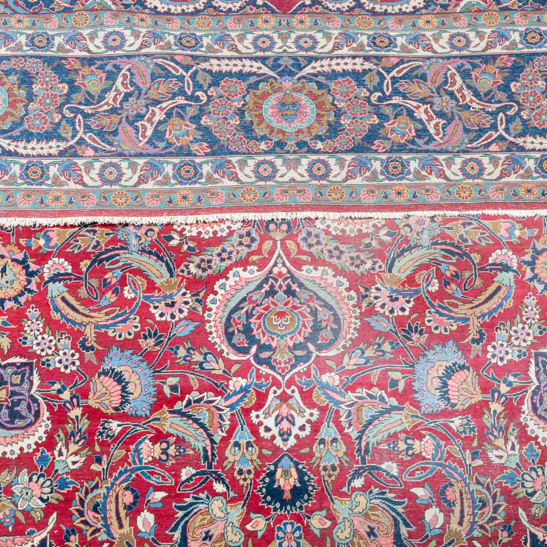 Orientteppich. KESHAN/PERSIEN, um 1900, 420x310 cm. - Bild 4 aus 5