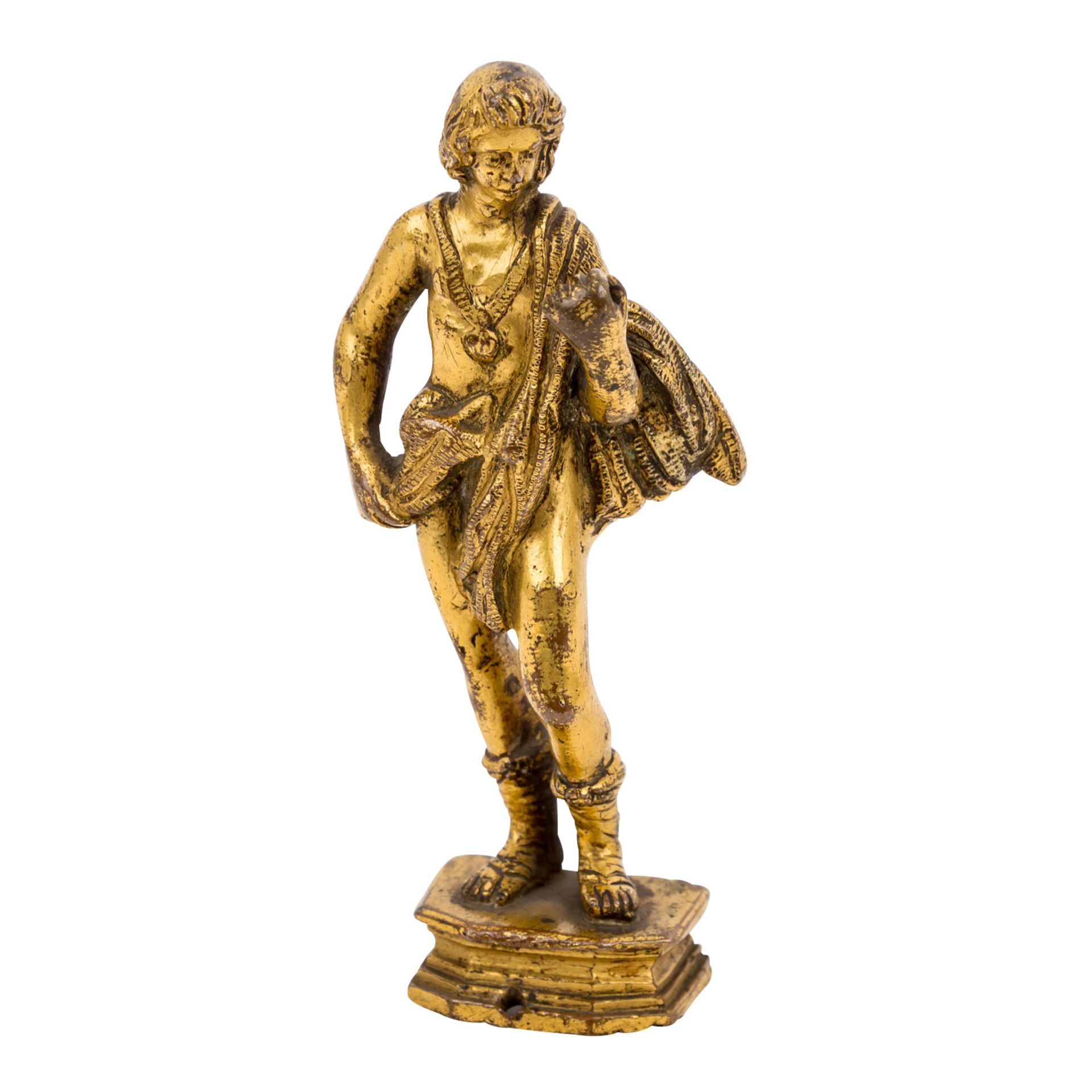 RENAISSANCE BRONZEFIGUR IN HEROISCHER HALTUNG