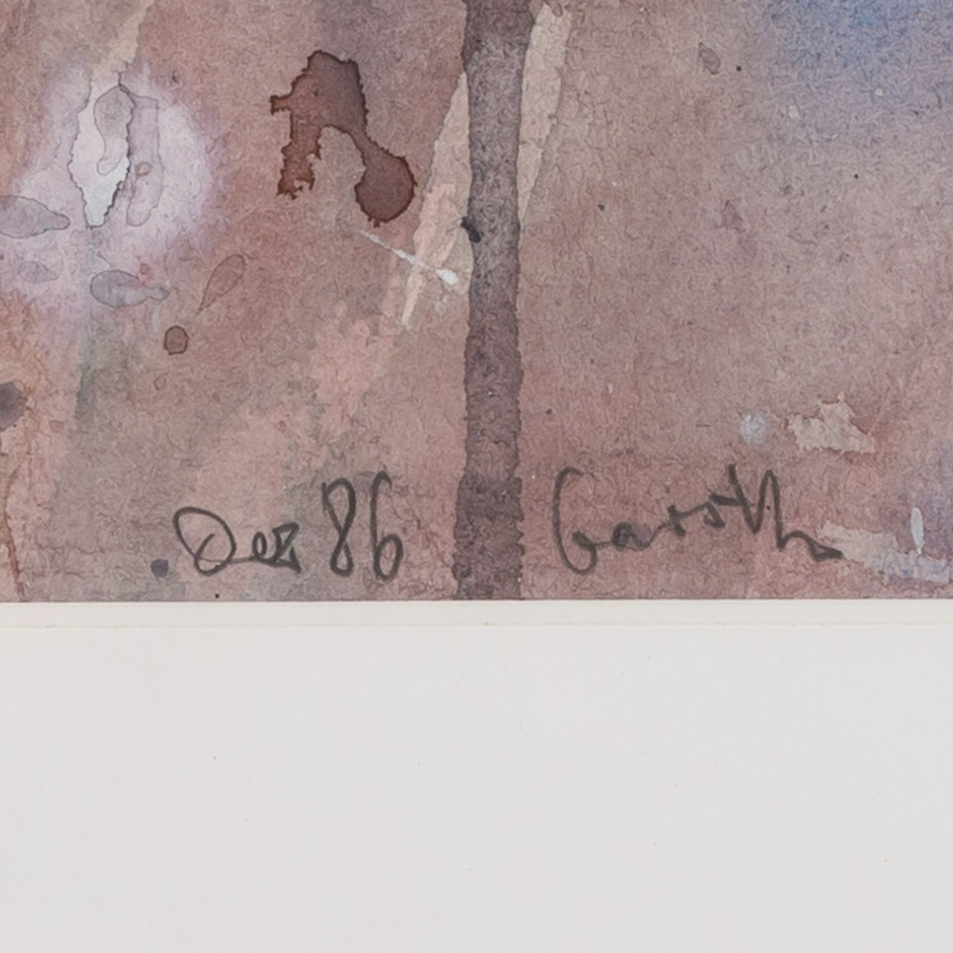 GARSKE / GARSKI? (undeutlich signiert, Künstler/in 20. Jh.), "Informelle Komposition in - Image 3 of 4