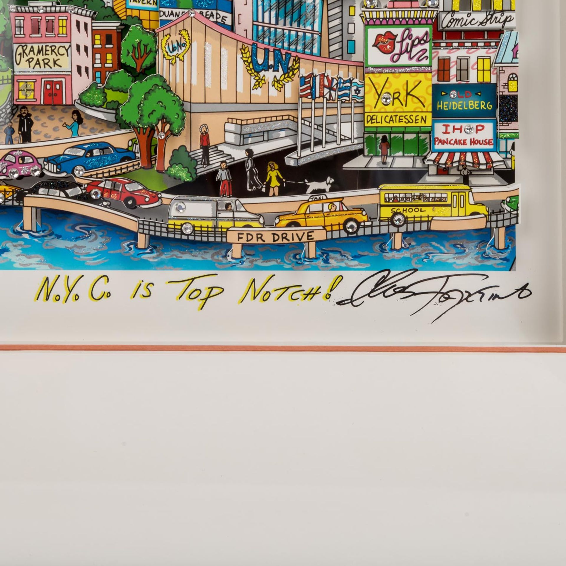 FAZZINO, CHARLES (1955) "N.Y.C. is Top Notch!" - Image 4 of 5