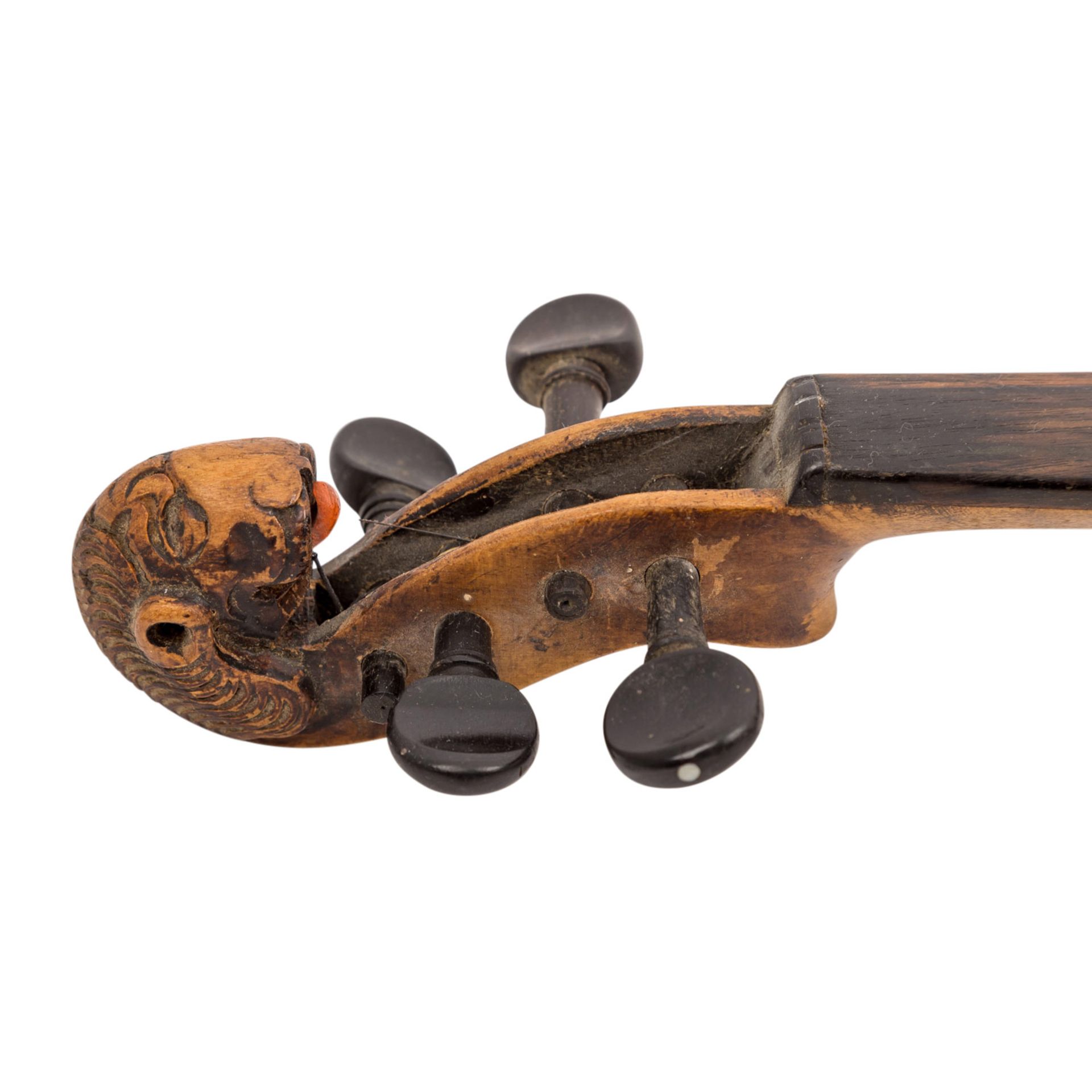 VIOLINE IN DER ART VON JACOBUS STAINERVioline mit Etikett: "Jacobus Stainer in Absam prope - Image 4 of 8