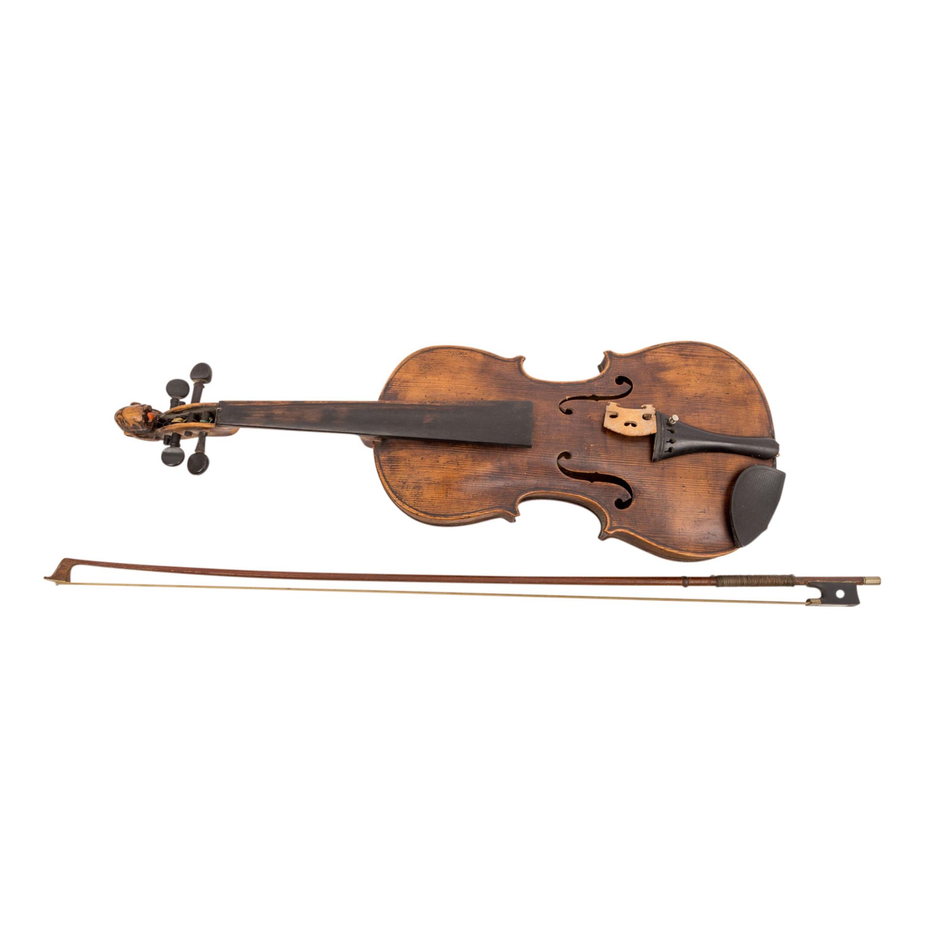 VIOLINE IN DER ART VON JACOBUS STAINERVioline mit Etikett: "Jacobus Stainer in Absam prope