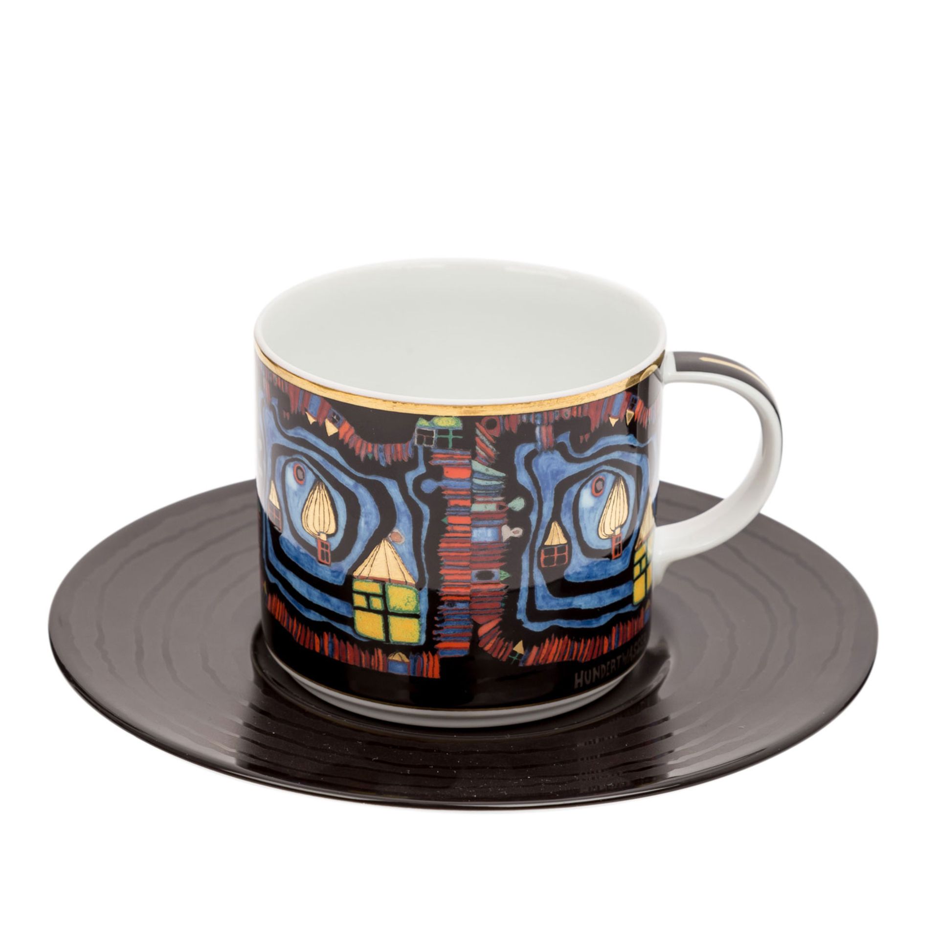 BAVARIA GERMANY "Friedensreich Hundertwasser" 28-teiliges Kaffeeservice, 20.Jh.ARS MUNDI, - Image 2 of 5