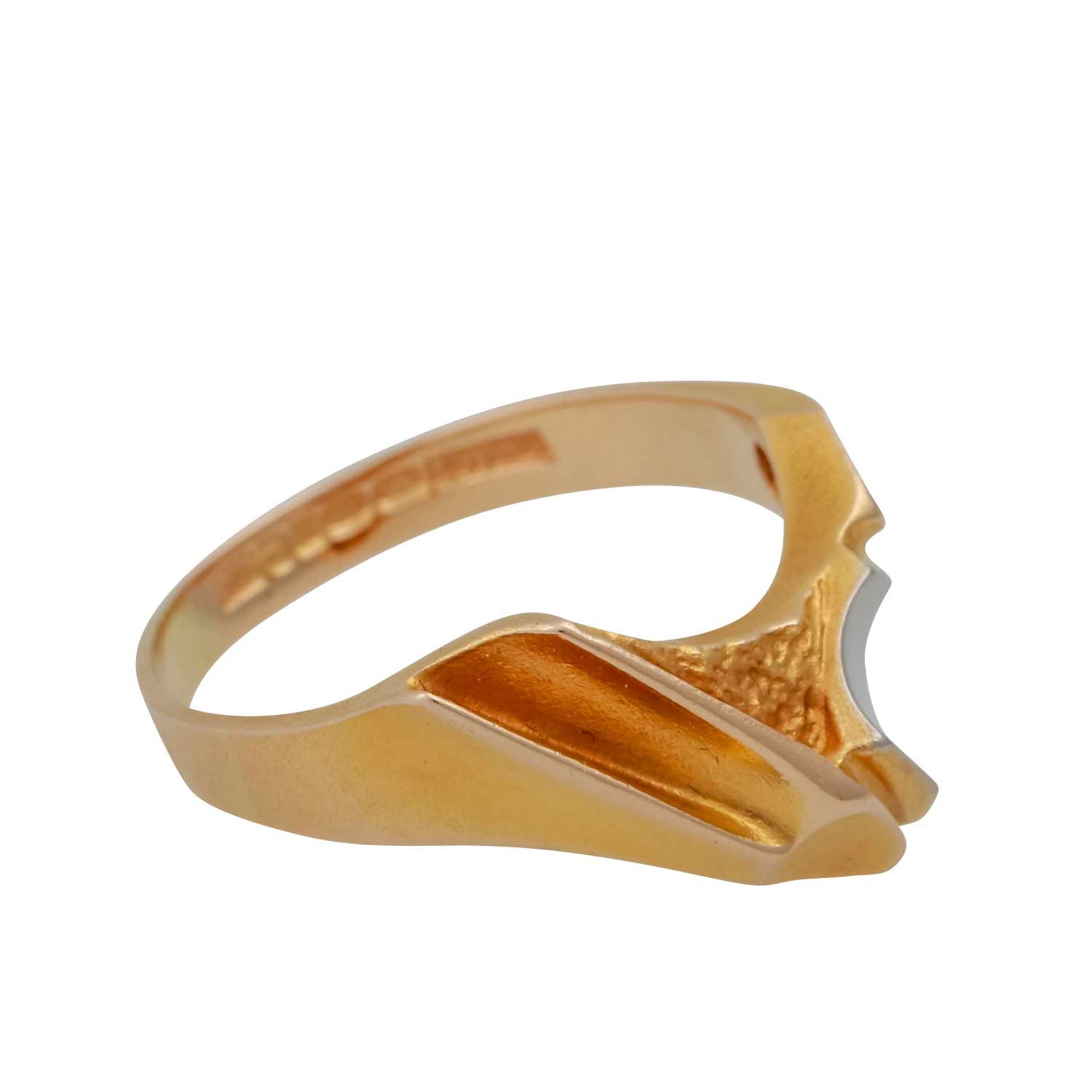 LAPPONIA Ring,GG 14K, RW: 57, minimale Tragespuren, mit Herstellermarke, Datumsmarke 1992 sowie - Bild 2 aus 4