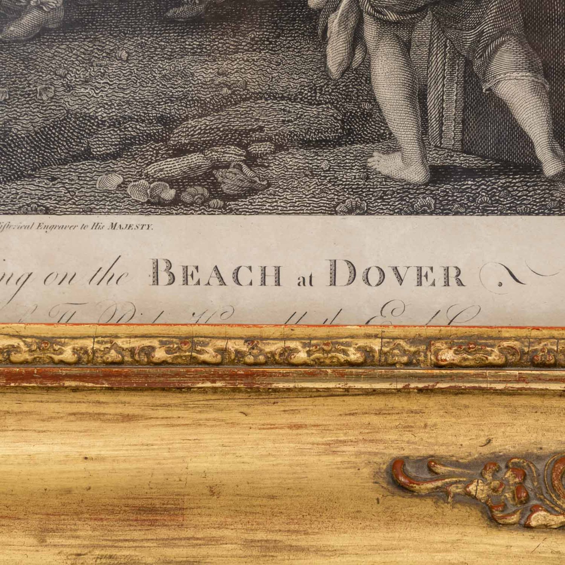 WEST, BENJAMIN (NACH) "King Charles II landing on the Beach at Dover, 5 April 1789"Kupferstich von - Bild 3 aus 4