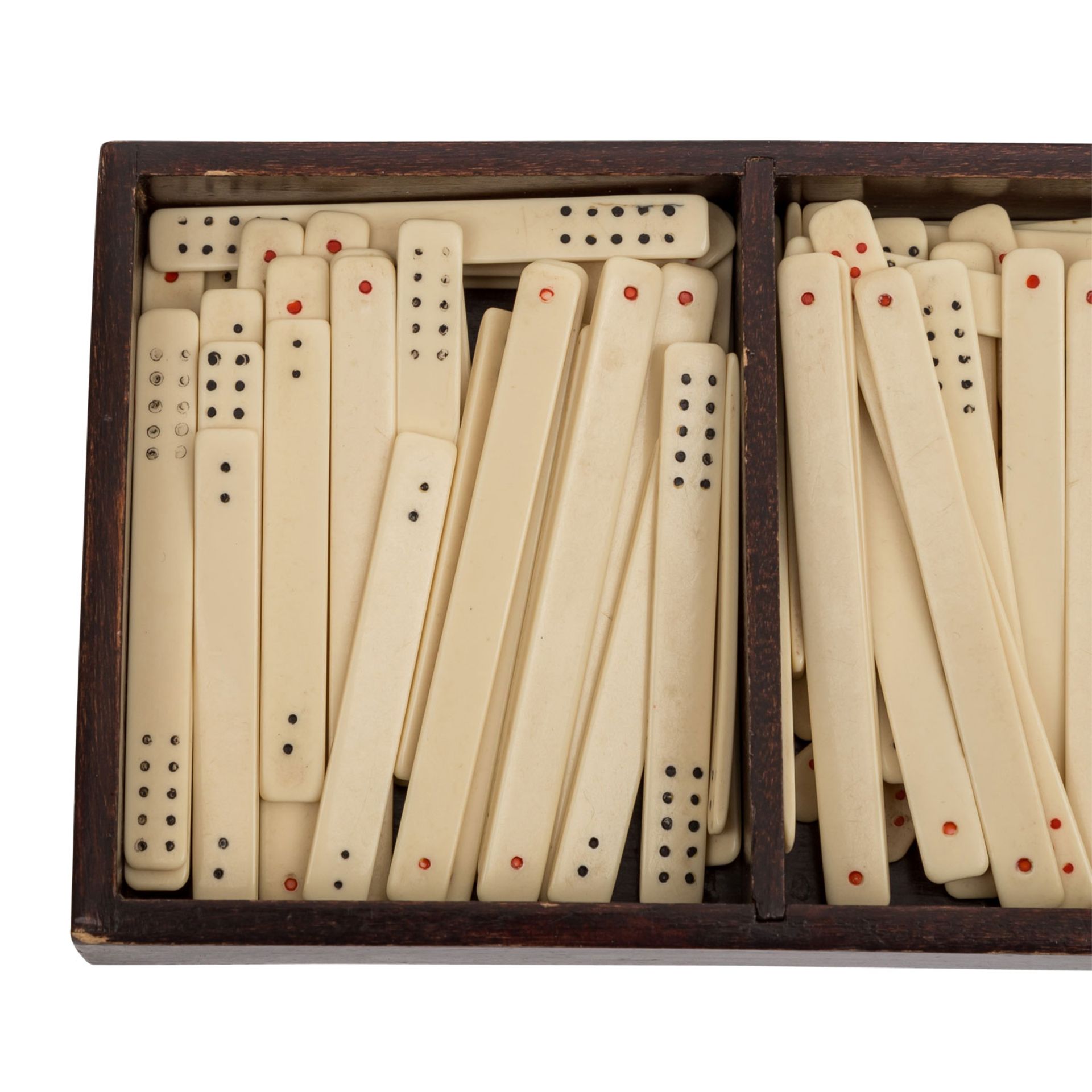 Konvolut: 2-tlg.:Mah-Jongg-Spiel aus Bakelit (chinesisches Strategiespiel, das 1920 in die USA - Bild 6 aus 7