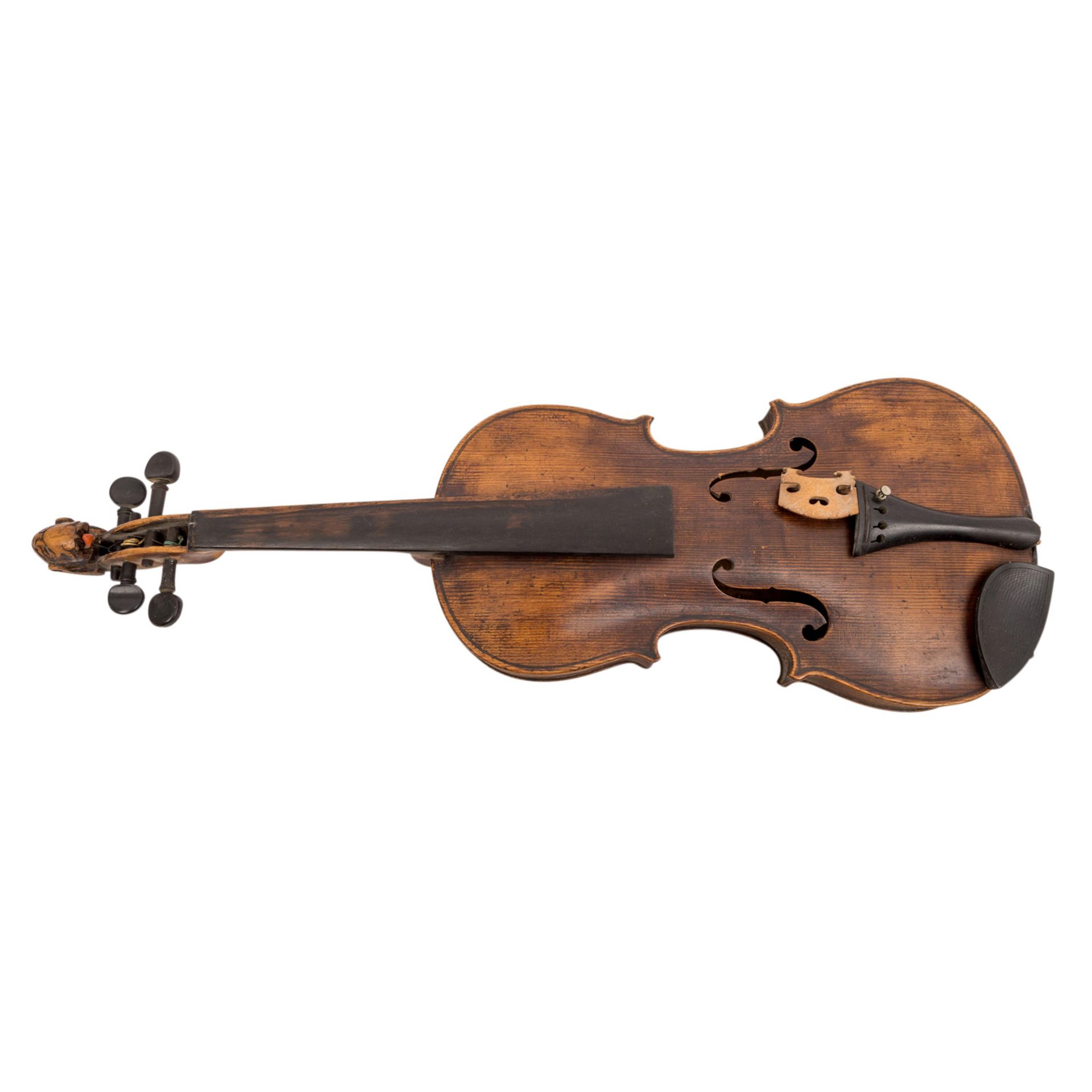 VIOLINE IN DER ART VON JACOBUS STAINERVioline mit Etikett: "Jacobus Stainer in Absam prope - Image 2 of 8