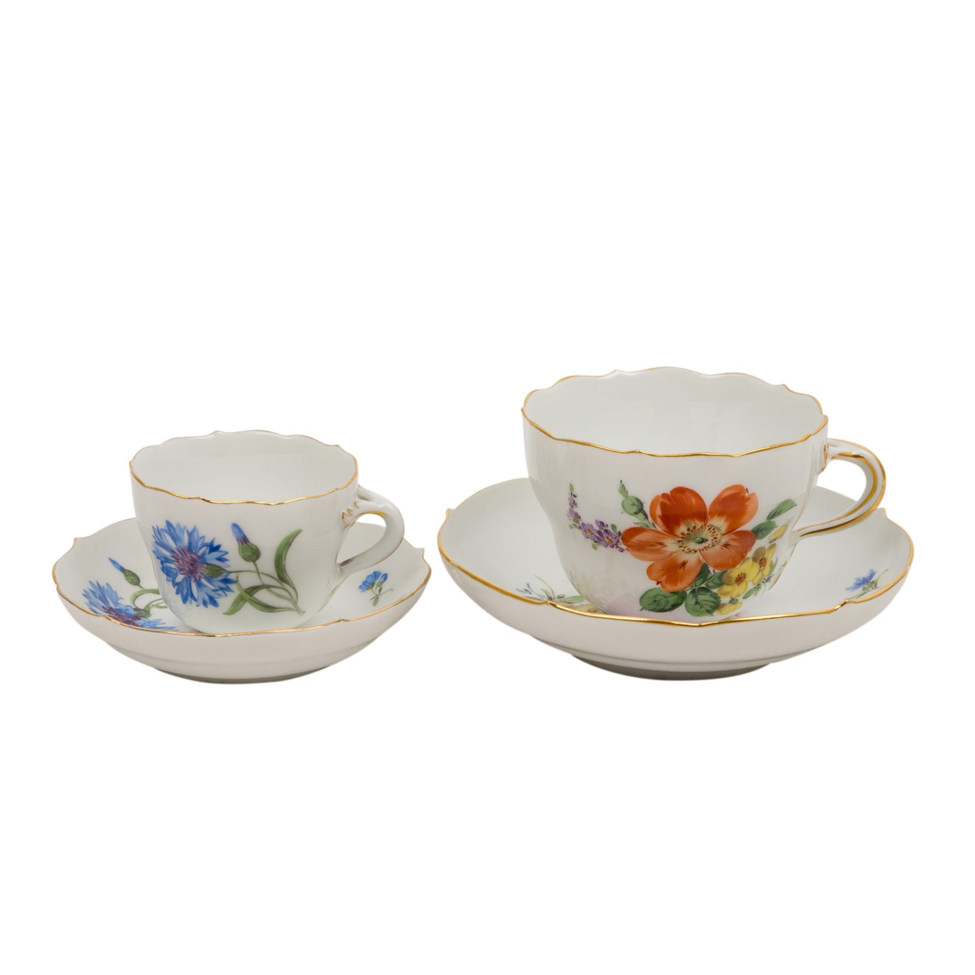 MEISSEN Kaffeeservice f. 12 Personen 'Deutsche Blume', überwiegend Pfeifferzeit (1924-34), 1. und 2. - Bild 3 aus 7