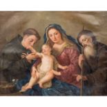 Italienischer Maler der FLORENTINER SCHULE 17./18. Jh., "Heilige Familie mit Heiligem Antonius",im